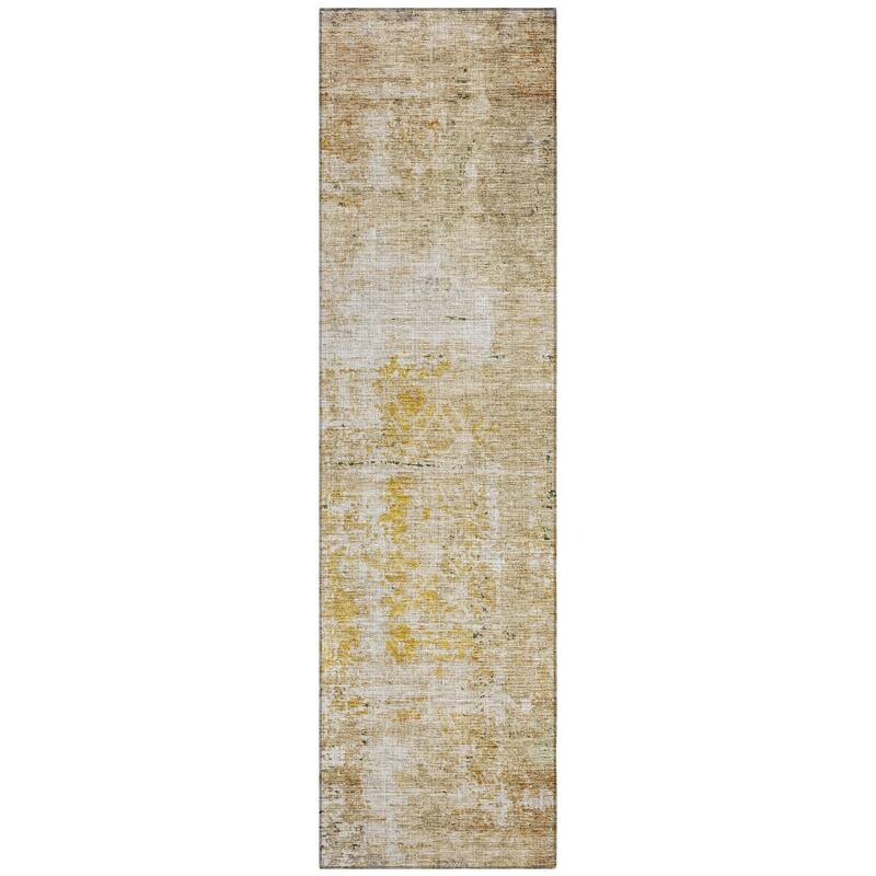 Machine Washable Indoor/ Outdoor Boho Moroccan Chantille Rug