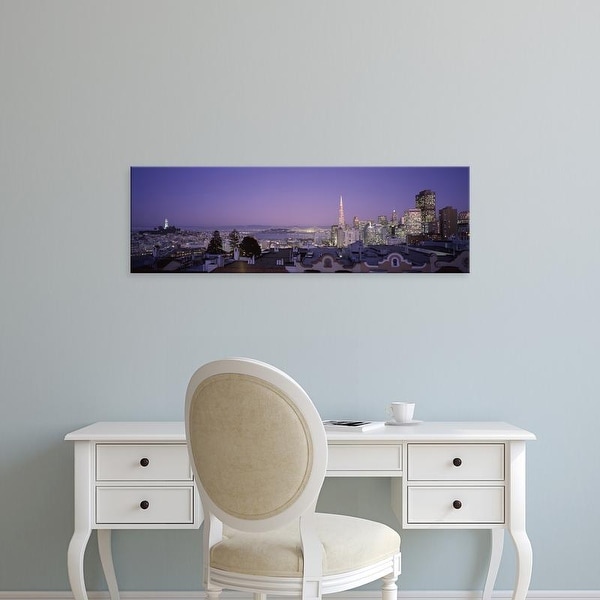 Easy Art Prints Panoramic Images's 'View of a cityscape from Nob Hill, San Francisco, California' Premium Canvas Art