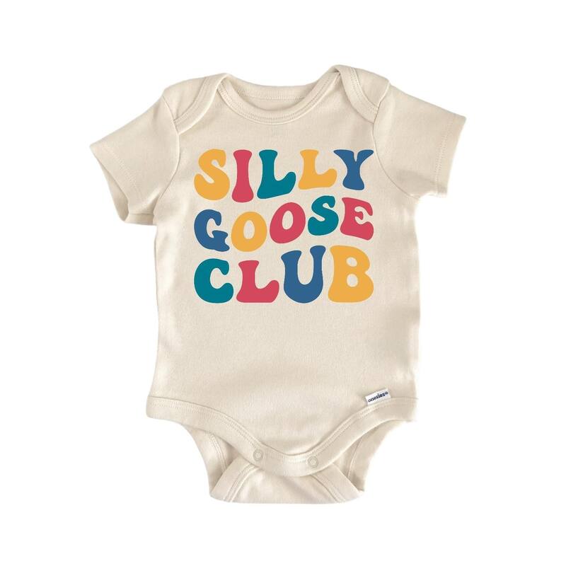 Silly Goose 3 - Baby Boy Girl Clothes Infant Bodysuit Funny Cute Newborn - Blue - 0-3M
