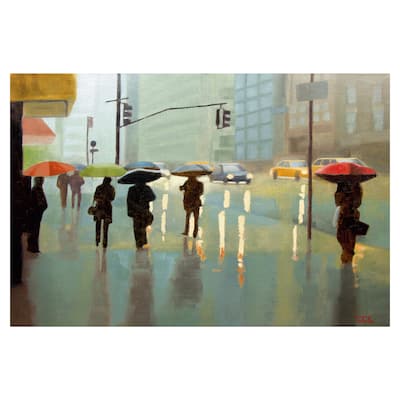 New York Reality by Tate Hamilton Canvas Art Print