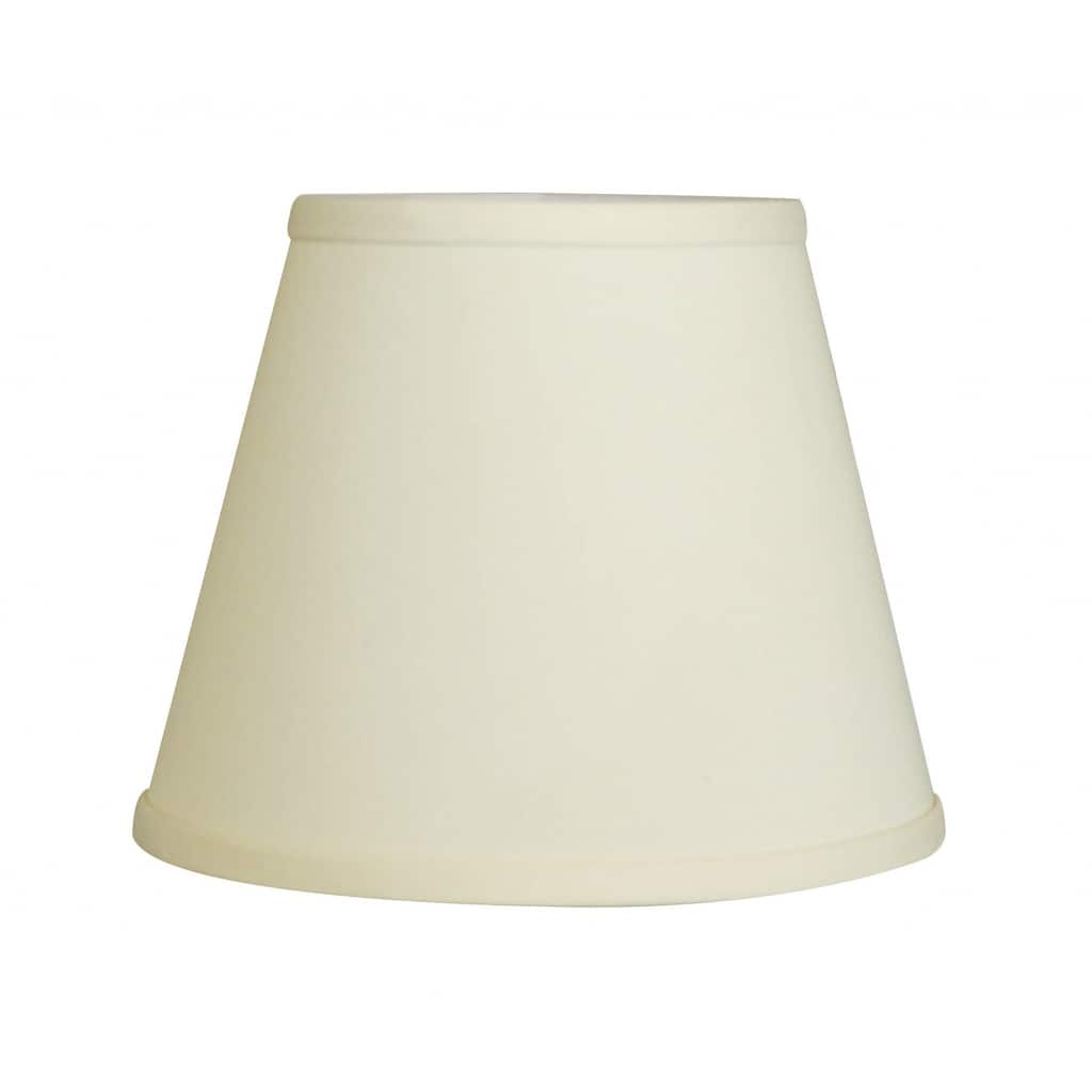 HomeRoots Ivory No Slub Innsbruck Empire Lamp Shade - 10" L x 10" W x 7.5" H