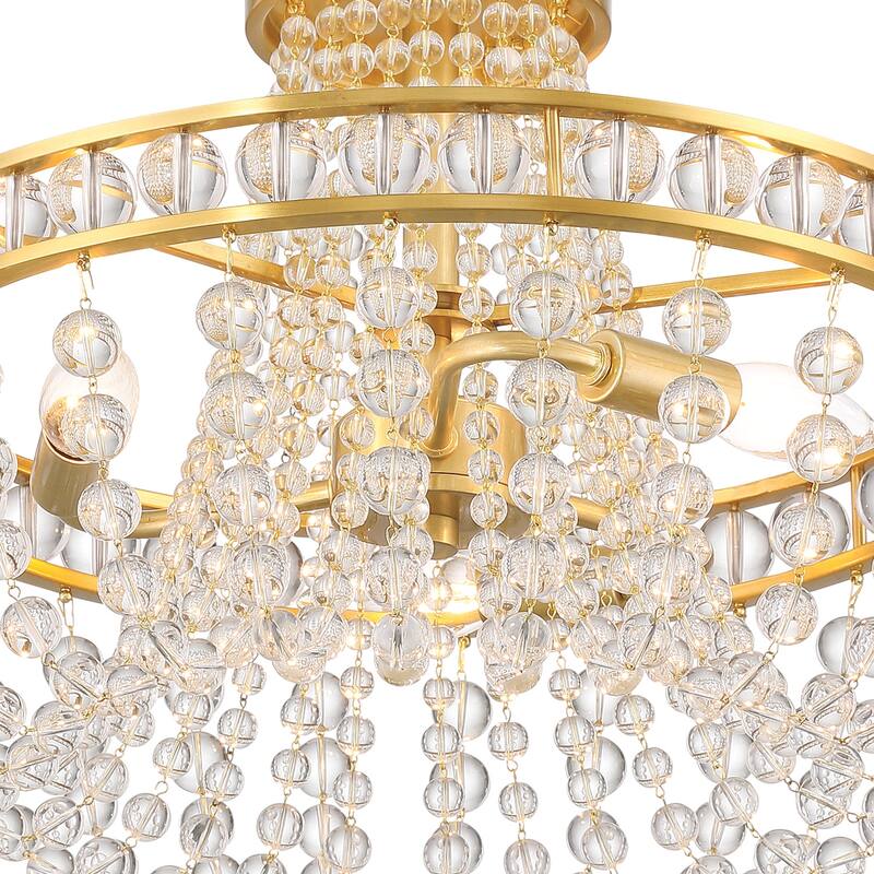 Crystorama Lighting Group SEV-1800 Seville 3 Light 17" Wide Semi-Flush