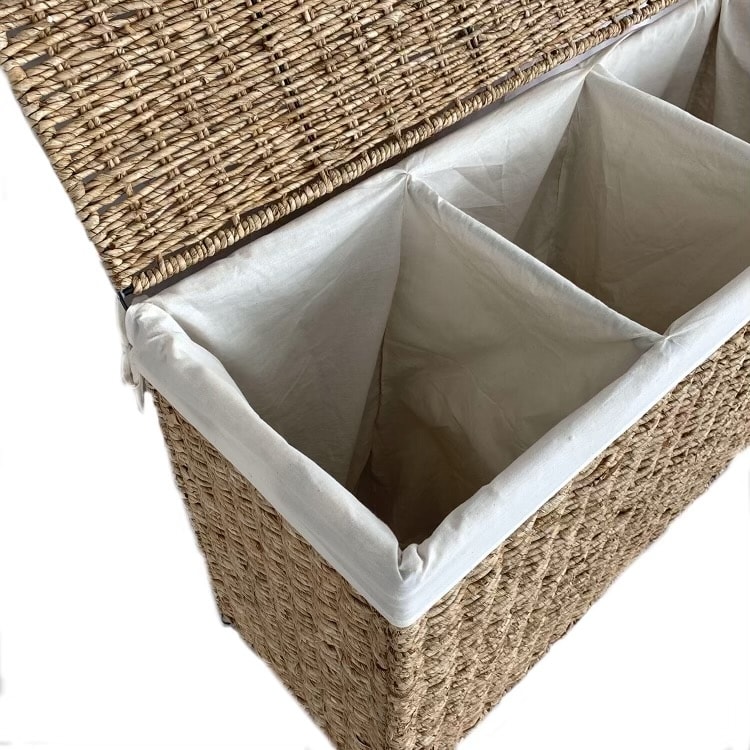 3 Section Lined Hamper