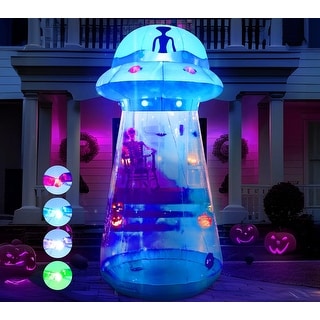 9Ft Inflatable UFO Halloween LED Decor (Blue) - Bed Bath & Beyond ...