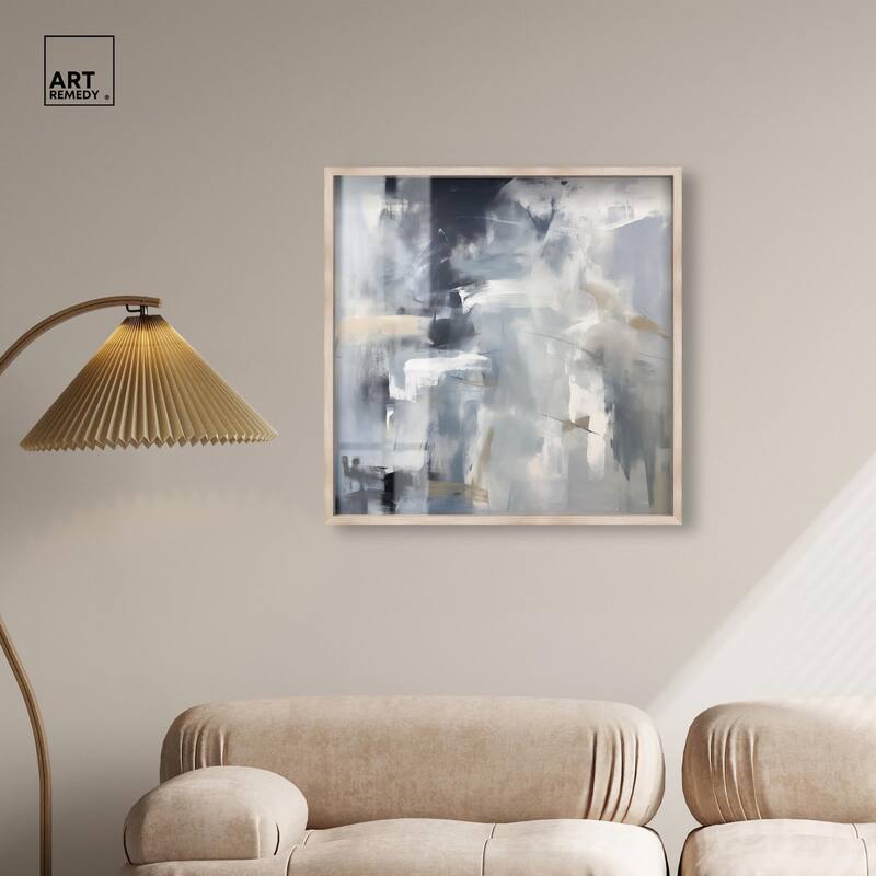 Contemplative Blues II Shadowbox by Art Remedy