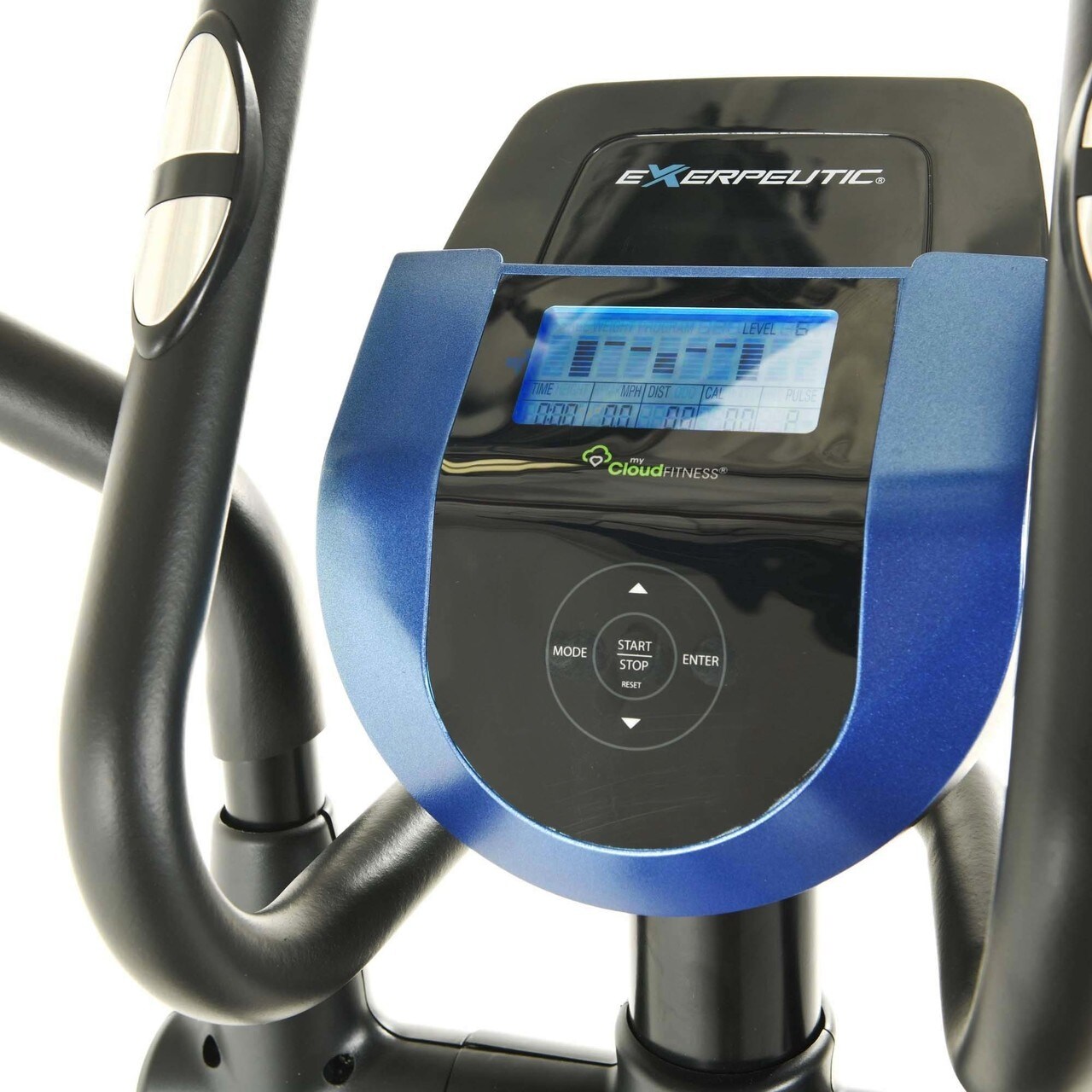 Exerpeutic heavy duty magnetic elliptical online with bluetooth app tracking option