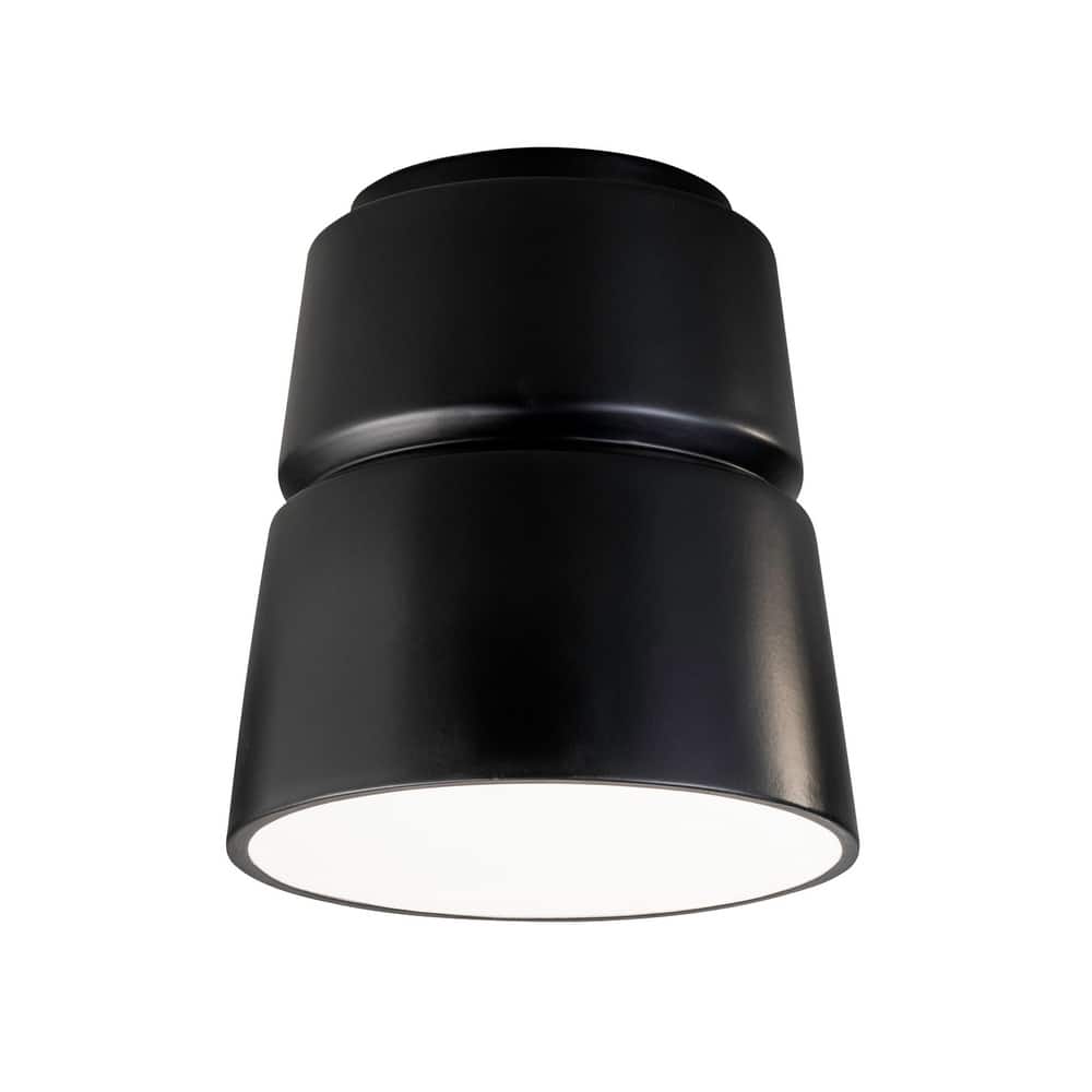 Justice Design Group Radiance Outdoor Cone Ceramic Flush-Mount Light