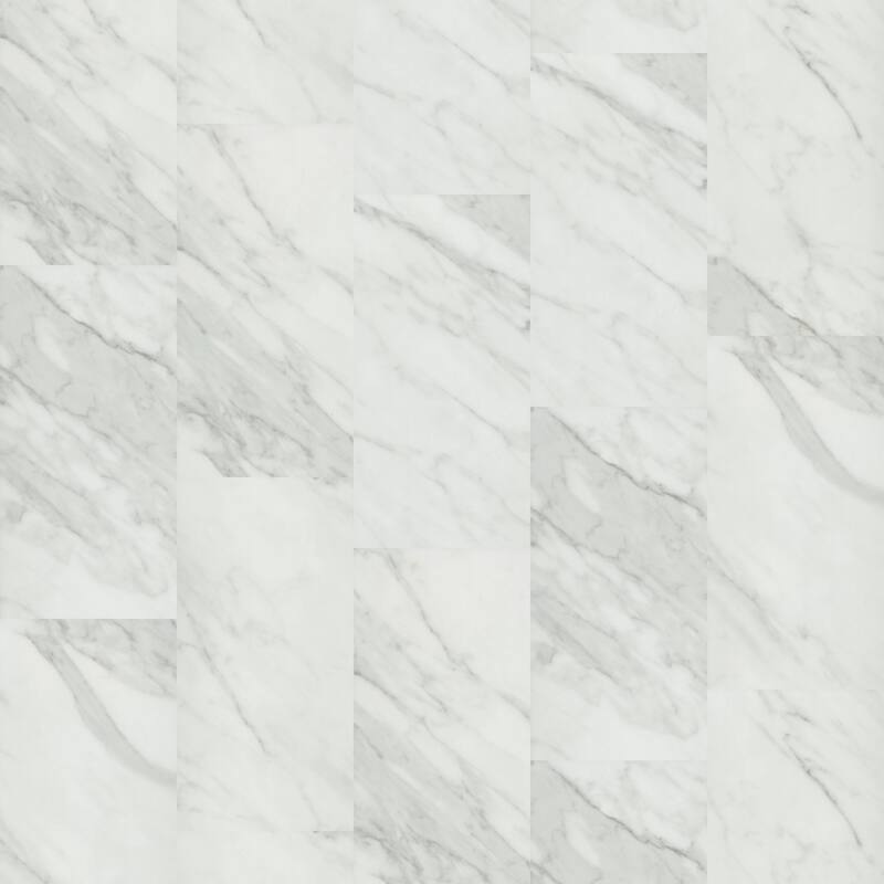 Shaw 5681V Obelisk SPC 12" x 24" Embossed Vinyl Flooring with 20mil - Carra White
