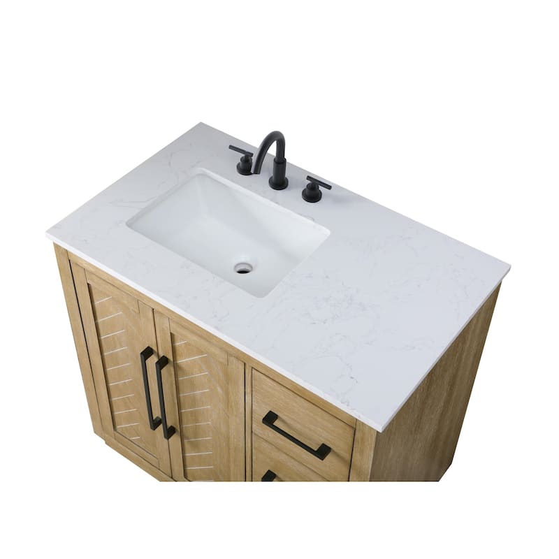 Elegant Lighting VF29036 Chase 36" Free Standing Single Basin Vanity