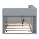 preview thumbnail 36 of 54, Multi-Shelf Daybed Bookcase Bed Frame with Trundle Bed