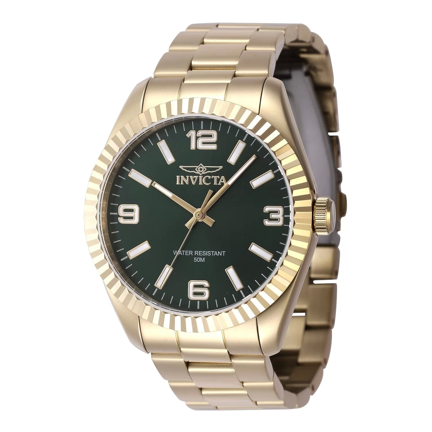 Invicta Men's 47459 Specialty Quartz 3 Hand Green Dial Watch