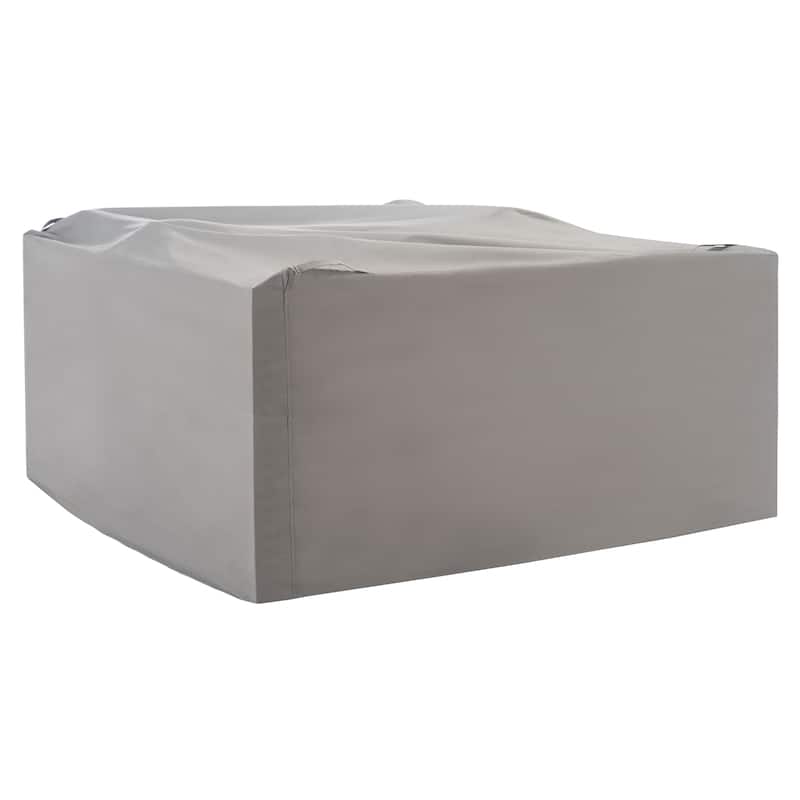 SAFAVIEH Outdoor Lilah 4-Piece Set Grey Cover - 50.4" W x 53.1" L x 30.7" H - 50Wx53Dx31H