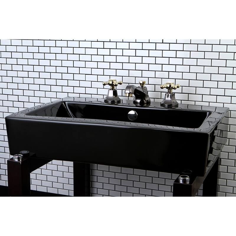 Kingston Brass Water Onyx 8 in. Widespread Bathroom Faucet
