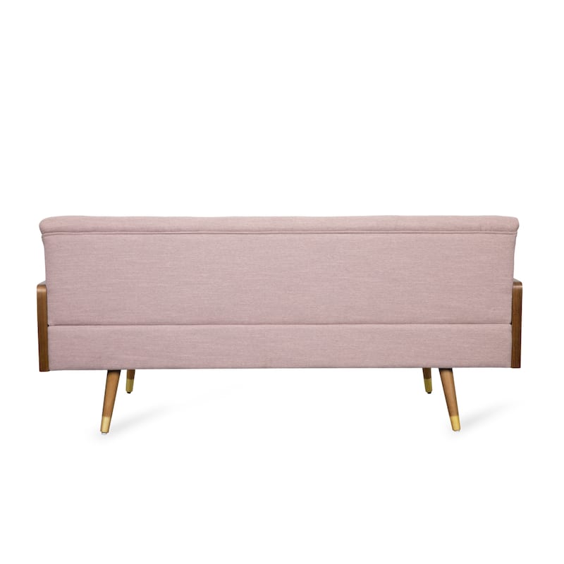 Jalon Mid-century Modern Tufted Fabric Sofa by Christopher Knight Home