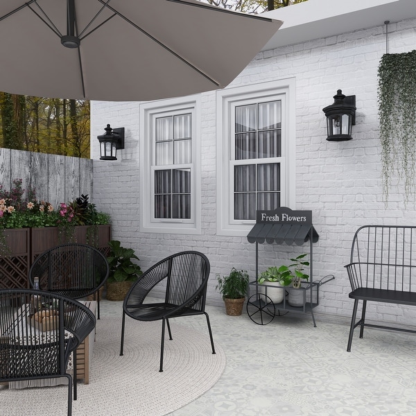 Black Metal Indoor Outdoor Flower Cart Indoor Outdoor Black Metal Indoor Outdoor Flower Cart Indoor Outdoor