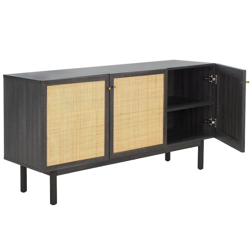 SAFAVIEH Home Aino 3 Door Sideboard/Media Stand - 54Wx19Dx30H