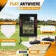 preview thumbnail 6 of 6, Zealfeel 9-Hole Baseball Pitching Net: 5-Height Adjustable Trainer with Strike Zone & Home Plate - 9-Hole 5-Height