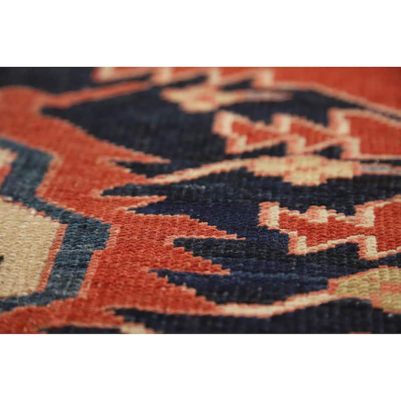 Vegetable Dye Heriz Serapi Persian Rug Handmade Wool Carpet - 9'2"x 12'1"