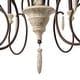 preview thumbnail 9 of 8, LALUZ Farmhouse 6-Light Rustic Wood Classic Chandelier for Living Dining Room