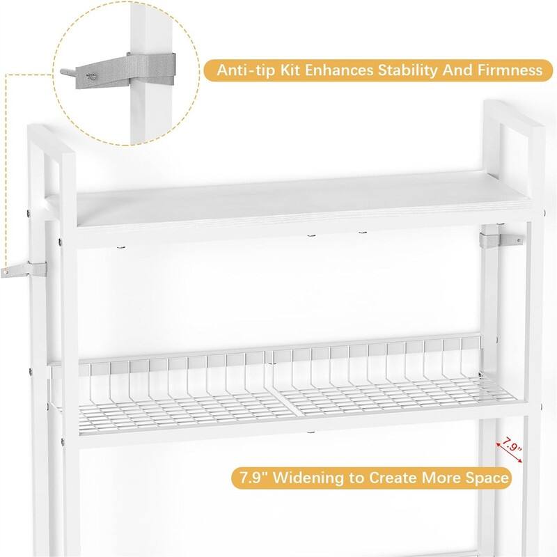 Over The Toilet Storage - 11"D x 25.6"W x 63.6"H