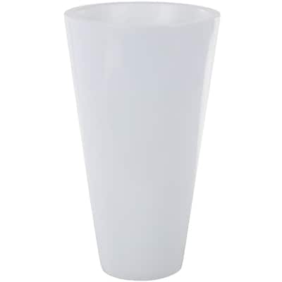 Fiberglass Minimalistic Decorative Vase - White - Roche River Decor