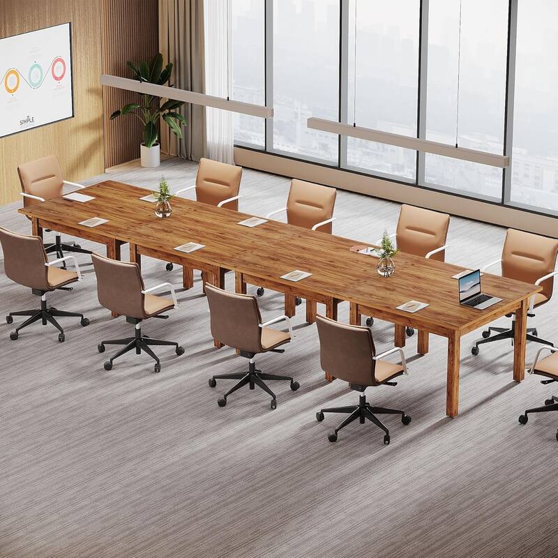 Square Conference Table, Wooden Meeting Table/Desk for Office, Conference/Seminar Room,Boardroom