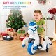 preview thumbnail 18 of 25, Gymax 12V Kids Ride on Unicorn Toy w/ Training Wheels Music One-button
