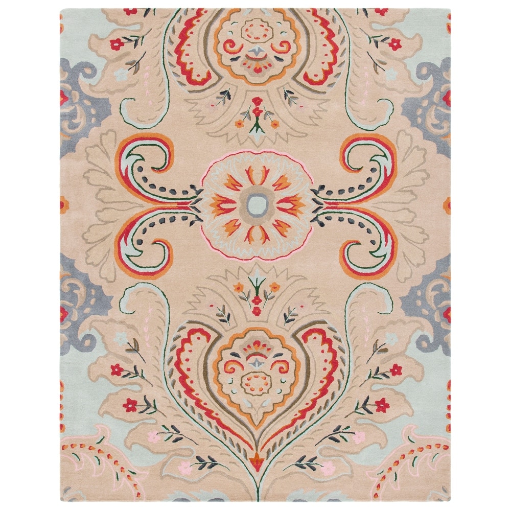 SAFAVIEH Handmade Bella Manjulata Floral Wool Rug
