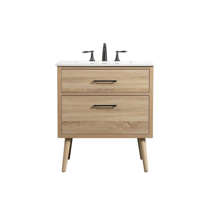 Elegant Lighting VF41030 Boise 30" Free Standing Single Basin Vanity
