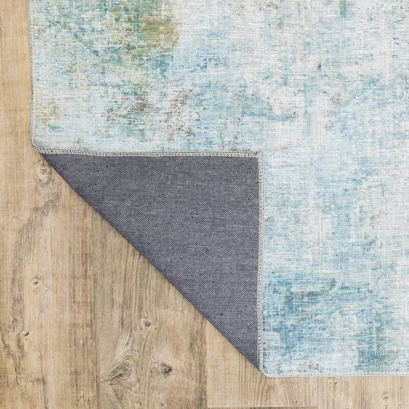 Vista Home Montreux Contemporary Abstract Yellow/Gold Area Rug