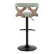 preview thumbnail 120 of 141, Carson Carrington Viby Adjustable Bar Stool with Rounded T Footrest (Set of 2)
