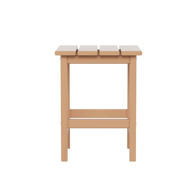 Laguna Poly Eco-Friendly Outdoor Patio Square Side Table