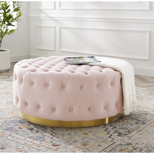 Bed bath and beyond hot sale pink ottoman