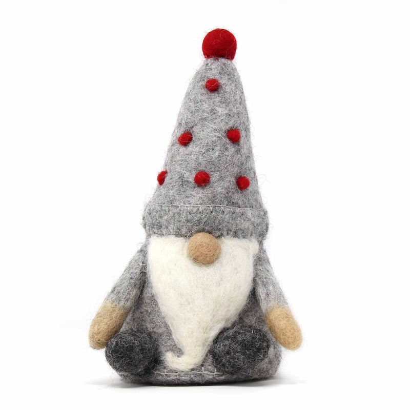 Handmade Felt Christmas Gnomes Trio (Set of 3)