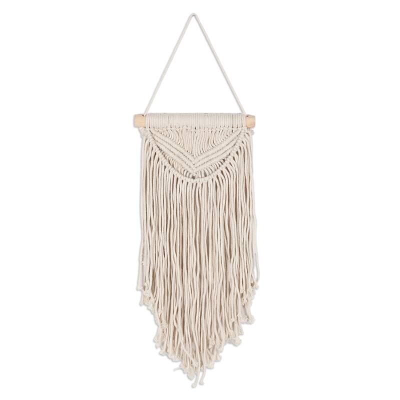 Novica Handmade Bohemian Rain Cotton Wall Hanging