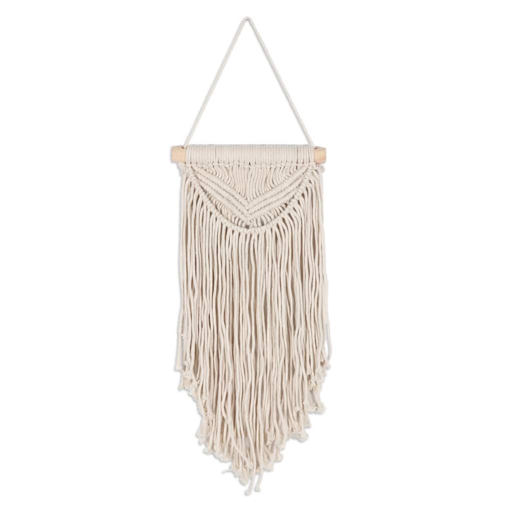 Novica Handmade Bohemian Rain Cotton Wall Hanging