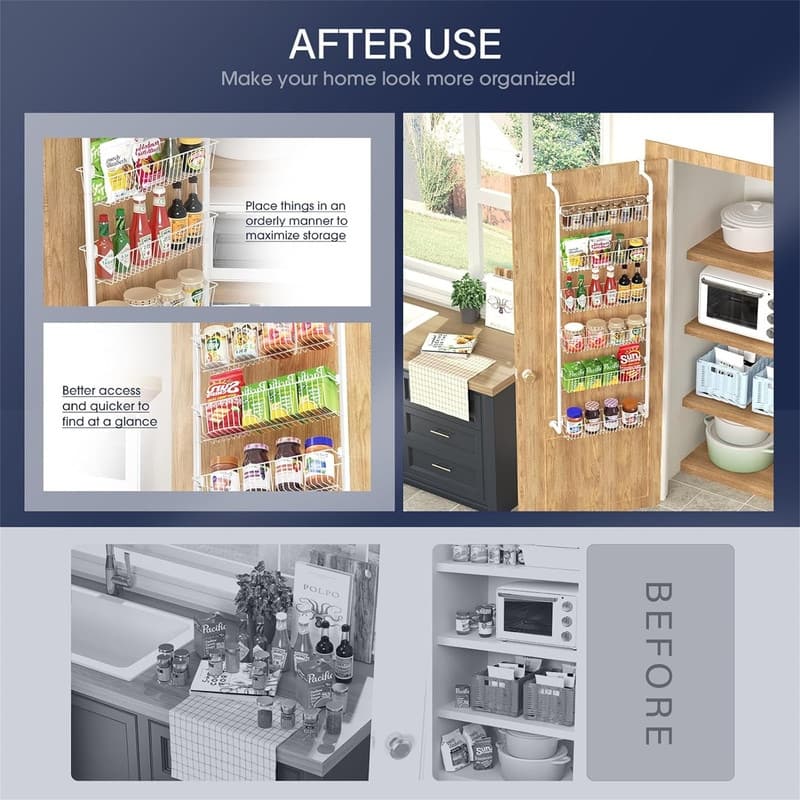 8-Tier Pantry Organization and Storage
