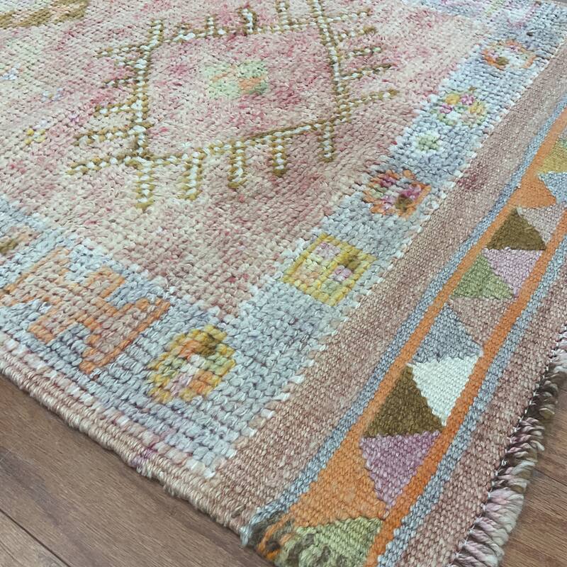 HERAT ORIENTAL Handmade Turkish Oushak Wool Runner - 2'8" x 13'7"