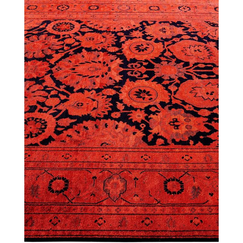 Vibrance, One-of-a-Kind Hand-Knotted Area Rug - Orange, 6' 0" x 9' 2" - 6' 0" x 9' 2"