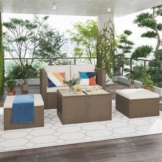 Arlington 6 discount piece rattan sofa