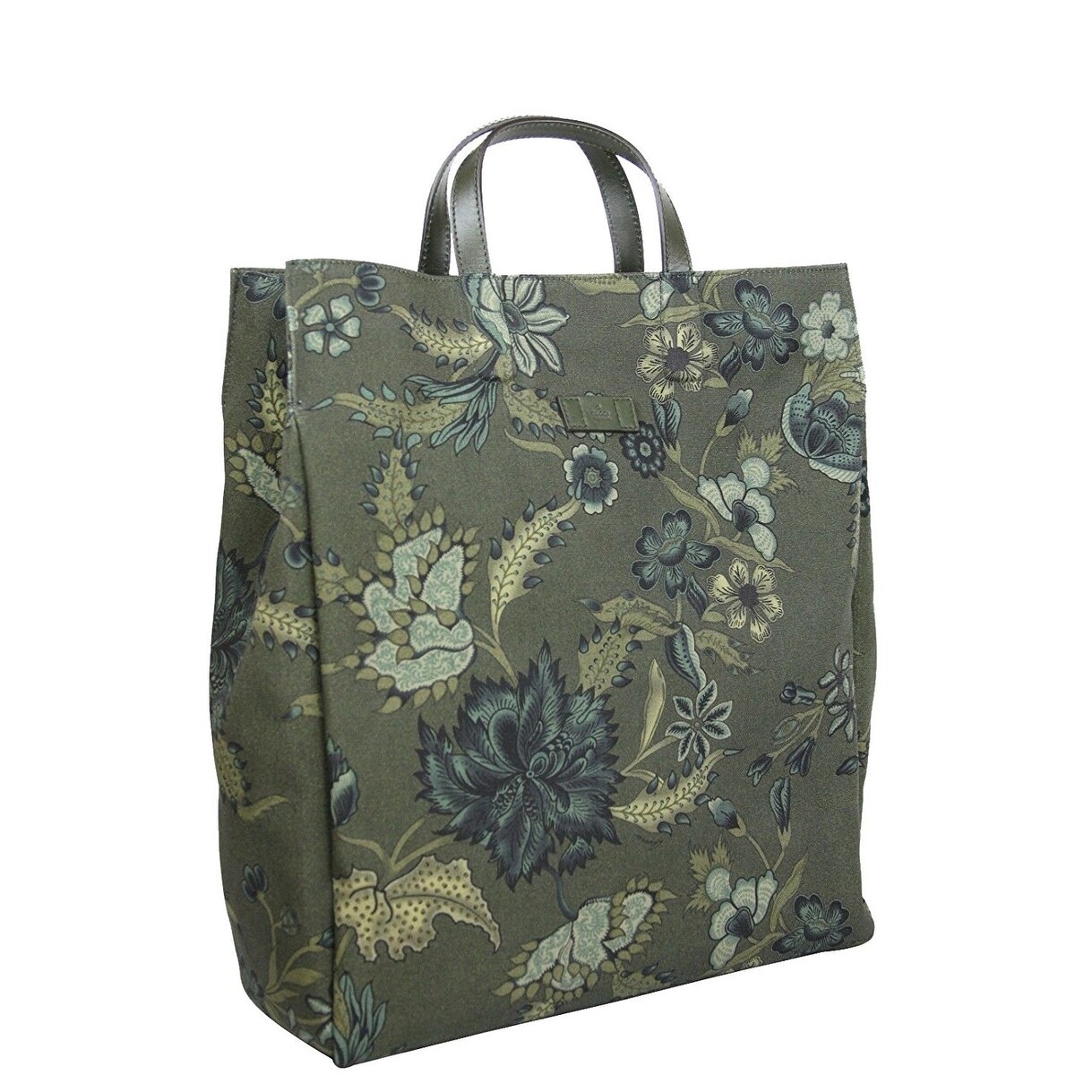 green canvas bag