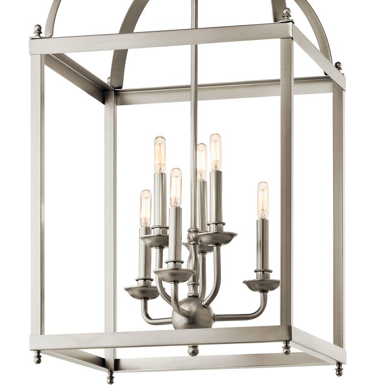 Kichler Lighting Larkin Collection 6-light Brushed Nickel Foyer Chandelier