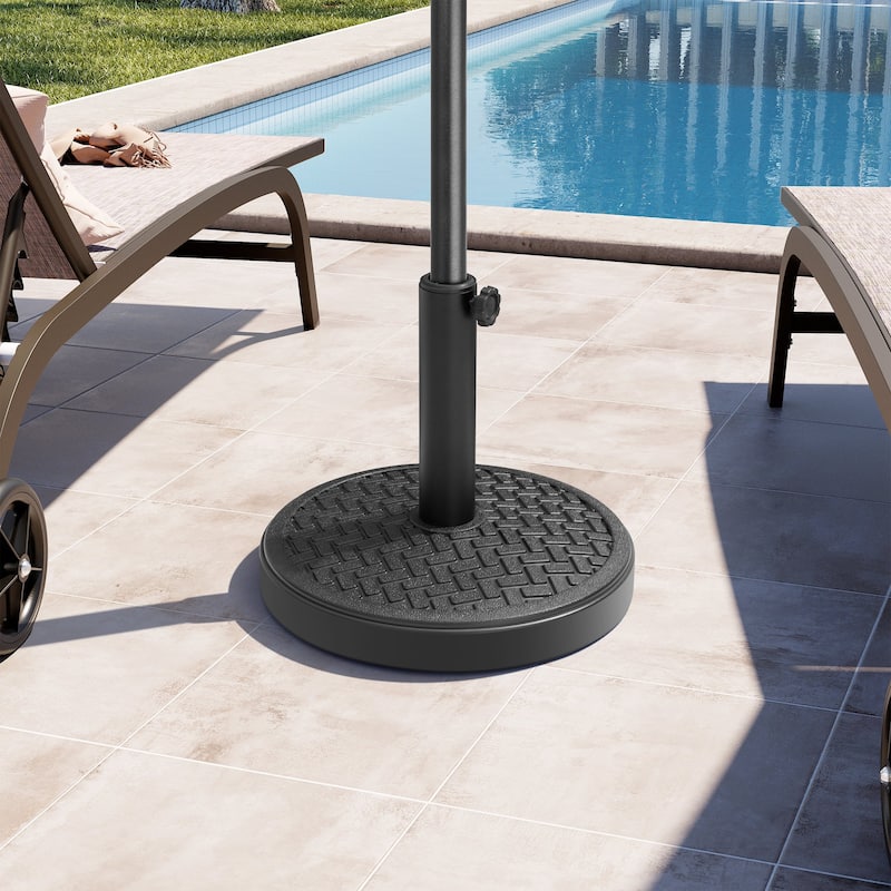 29/45 lbs Outdoor Concrete Cement Filled Round Umbrella Base Holder for Straight Pole Market Umbrella