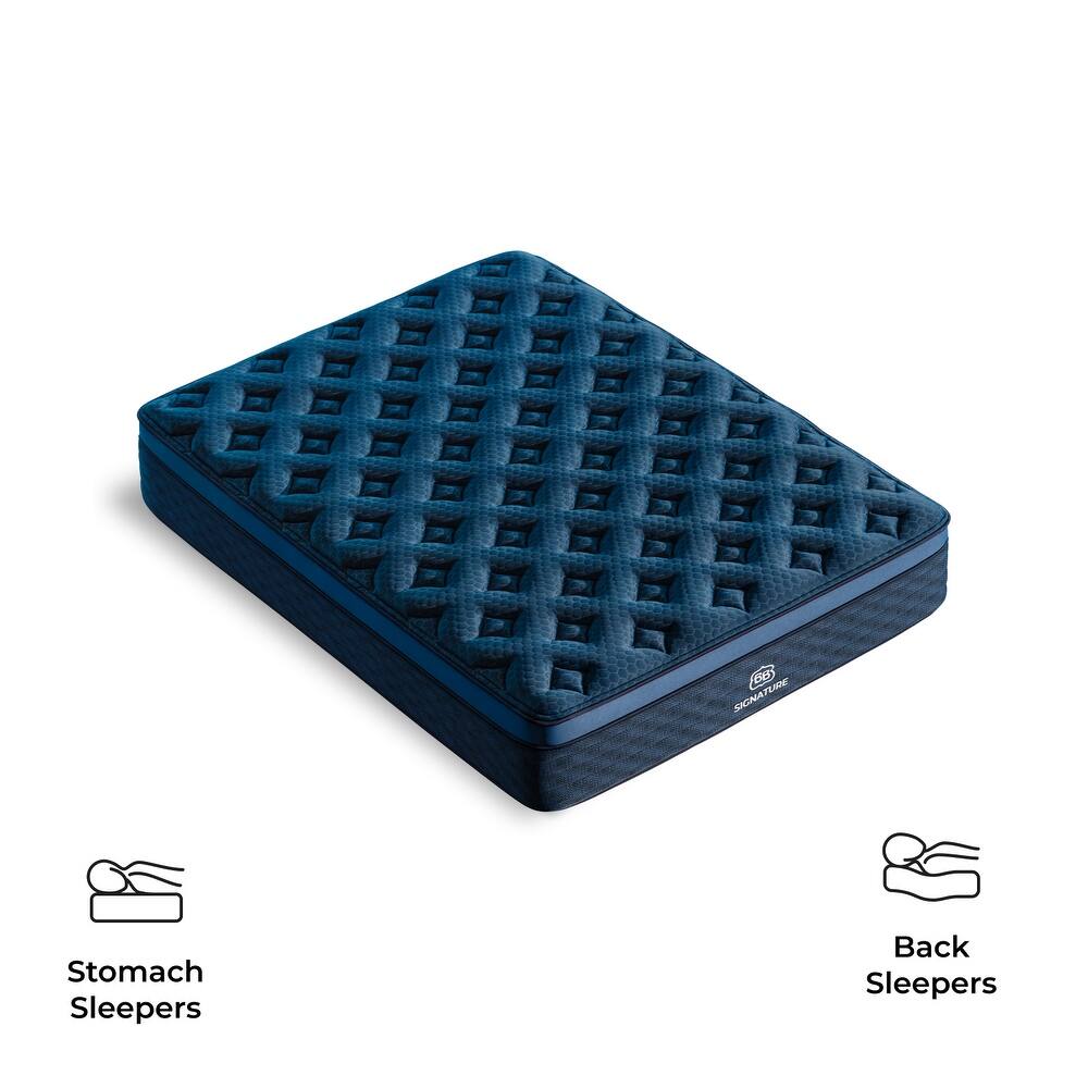 Brooklyn Bedding Signature Hybrid Mattress with Glaciotex Pillowtop - Twin, Firm