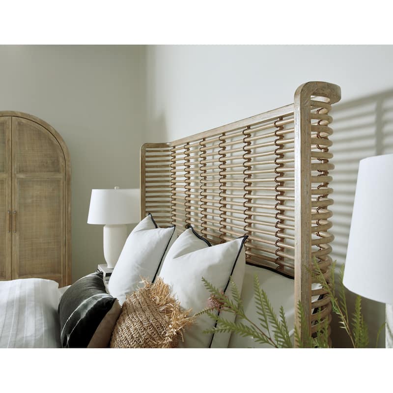 Surfrider Queen Rattan Bed
