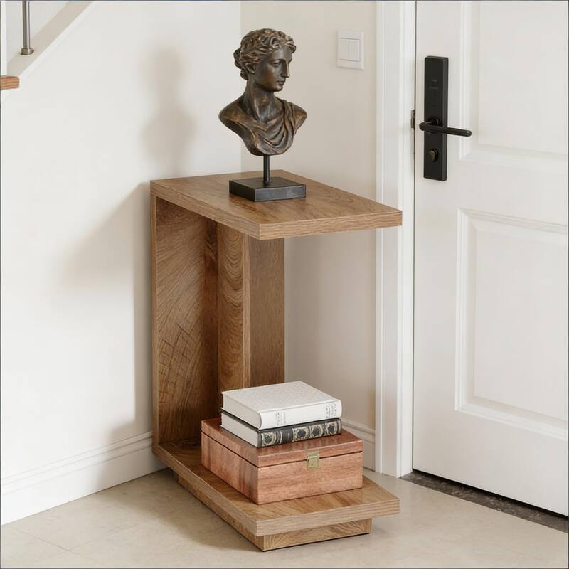 C-Shaped Bedside Table,Stylish Side Table