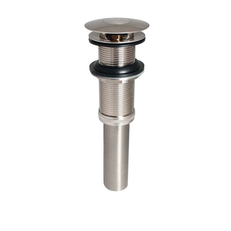 Keeney Push Button Bathroom Sink Drain without Overflow - N/A
