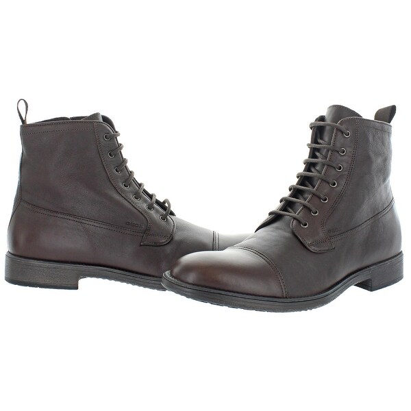 mens leather cap toe boots