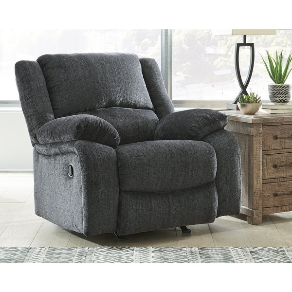 slide 1 of 8, Draycoll Contemporary Rocker Recliner, Slate