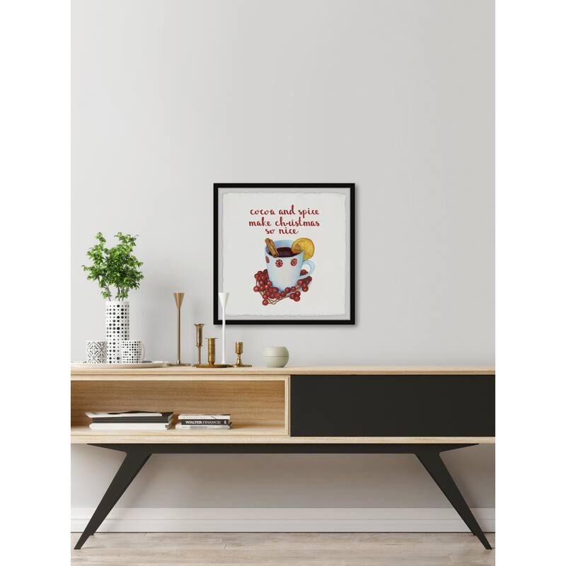 'Christmas Is Nice' Framed Painting Print